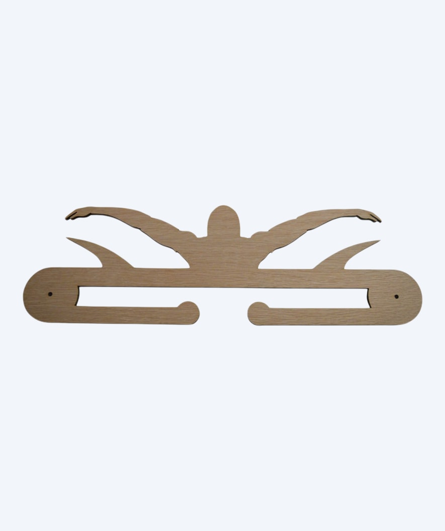 Watery medal holder for swimming (Butterfly) - Wood
