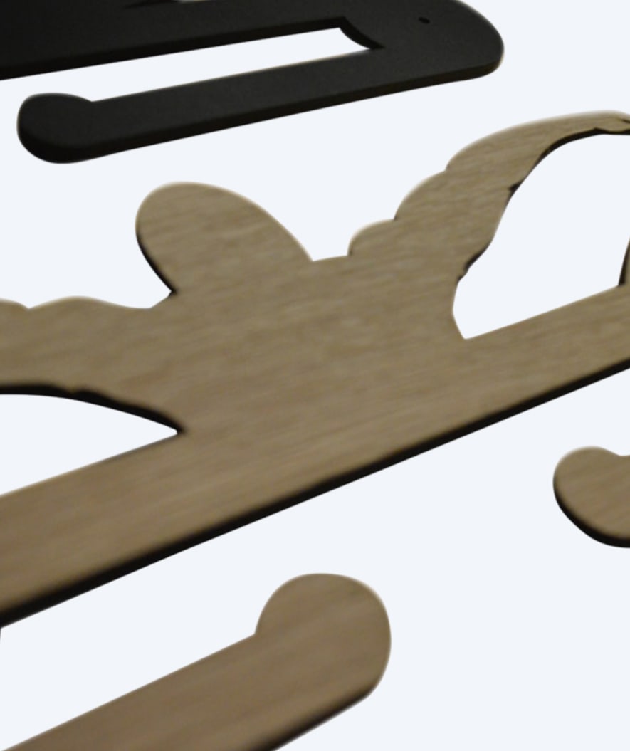 Watery medal holder for swimming (Butterfly) - Wood