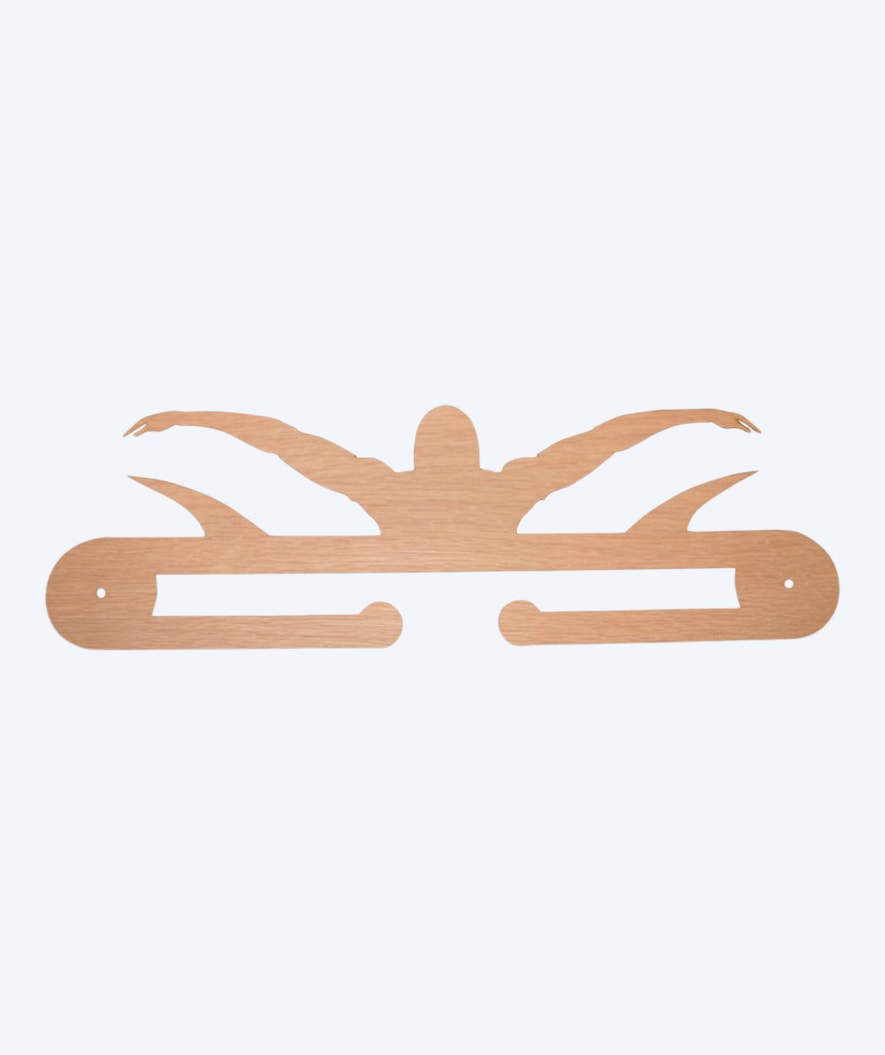Watery medal holder for swimming (Butterfly) - Brown
