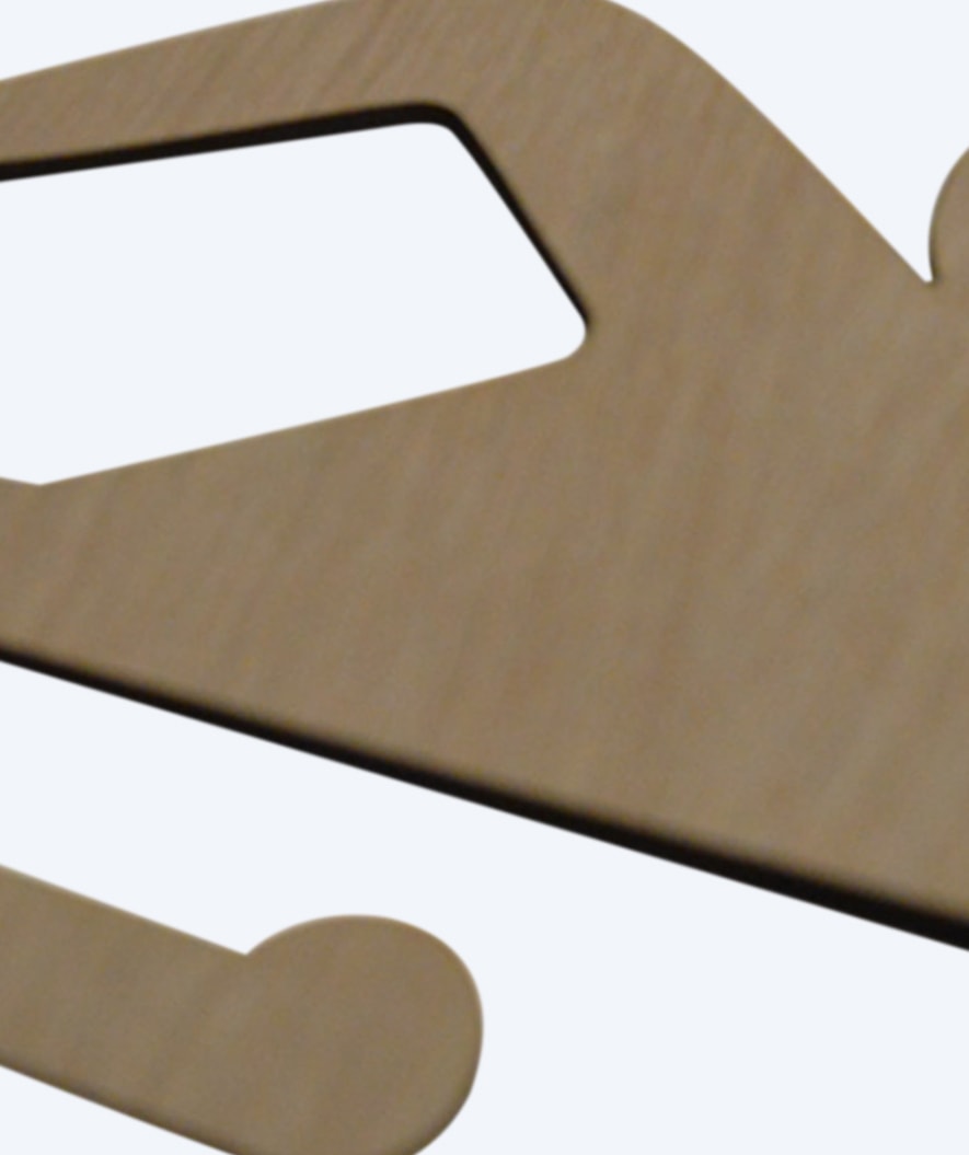Watery medal holder for swimming (Crawl) - Wood