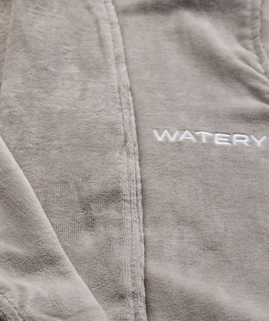 Watery bathrobe for men - Mariana - Grey