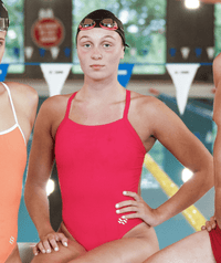 Watery swimsuit for women - Freestyler Solid - Cherry Red