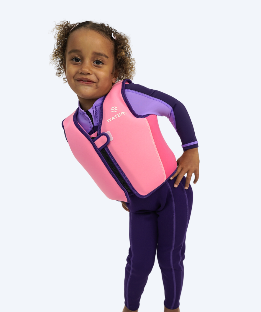 Watery swim vest for kids (2-8) - Basic - Pink