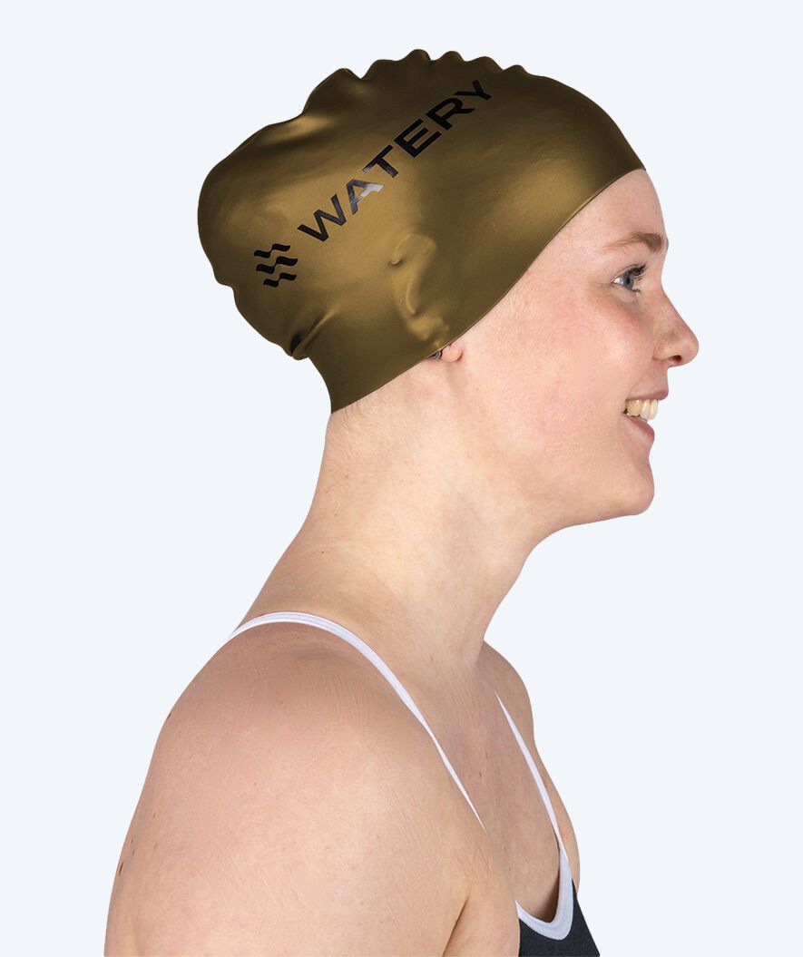 Watery swimming cap (from 10 years) - Signature - Bronze