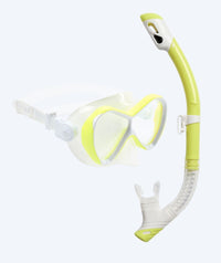 Watery Combo snorkel set for kids - Triton Full-dry - Yellow