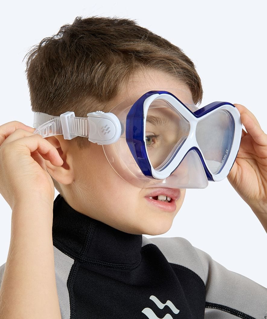 Watery diving mask for kids (4-10) - Triton - Blue