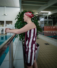Watery microfiber towel - Eco Nebraska - Dust red