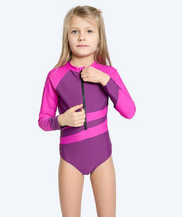 Watery UV-swimsuit for kids - Manami - Purple