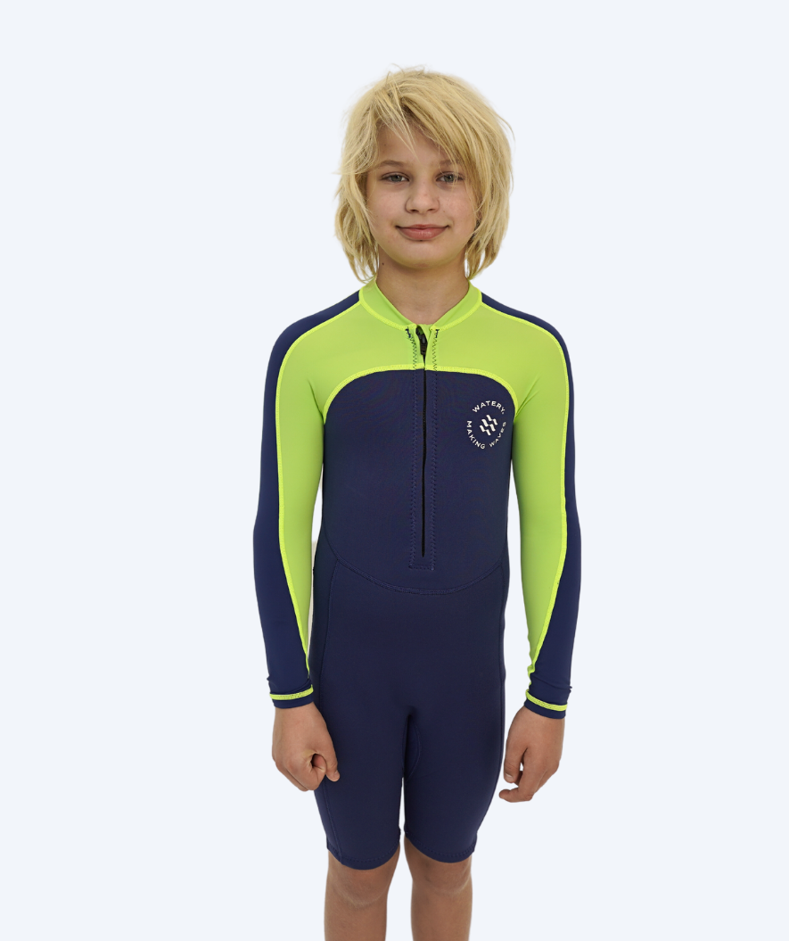 Watery UV wetsuit for kids - Calypso Long Sleeve - Atlantic Green