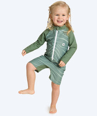 Watery UV-suit for children - Fjord Long Sleeve Rashguard - Green