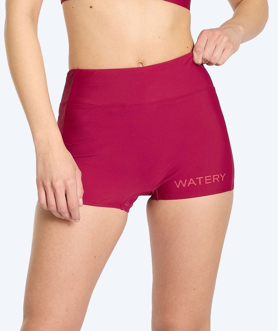 Watery bikini bottom for ladies - Remington - Dark red