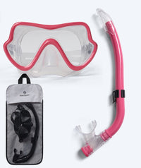 Watery Combo snorkel set for junior (8-15) - Trigger - Red