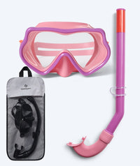 Watery Combo snorkel set for kids (4-10) - Pulina - Pink/Purple