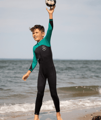 Watery UV wetsuit for kids - Calypso Full-Body - Grey/black