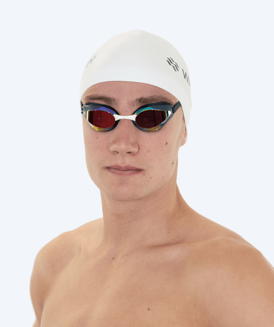 Watery Elite swimming goggles - Poseidon Ultra Mirror - Dark blue/gold