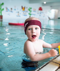 Watery earband for kids - Raider - Red