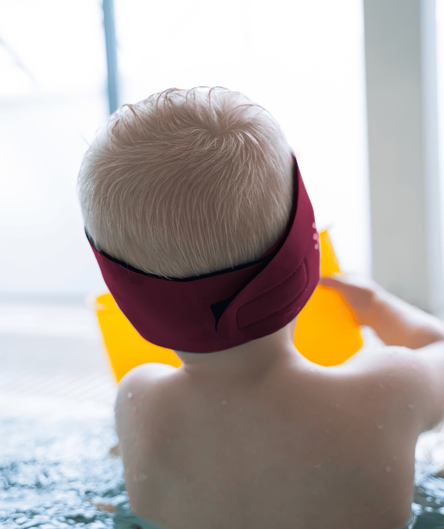 Watery earband for kids - Raider - Red