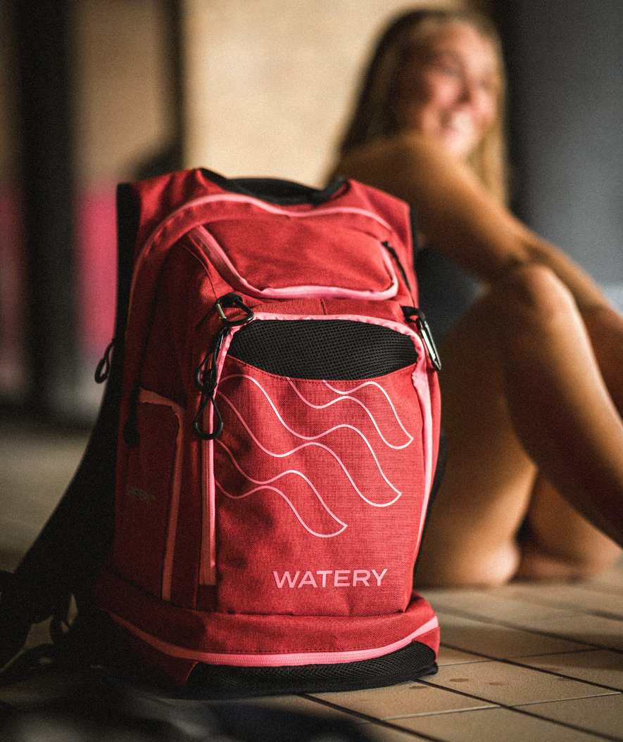 Watery swim bag - Viper Elite 45L - Red/light pink