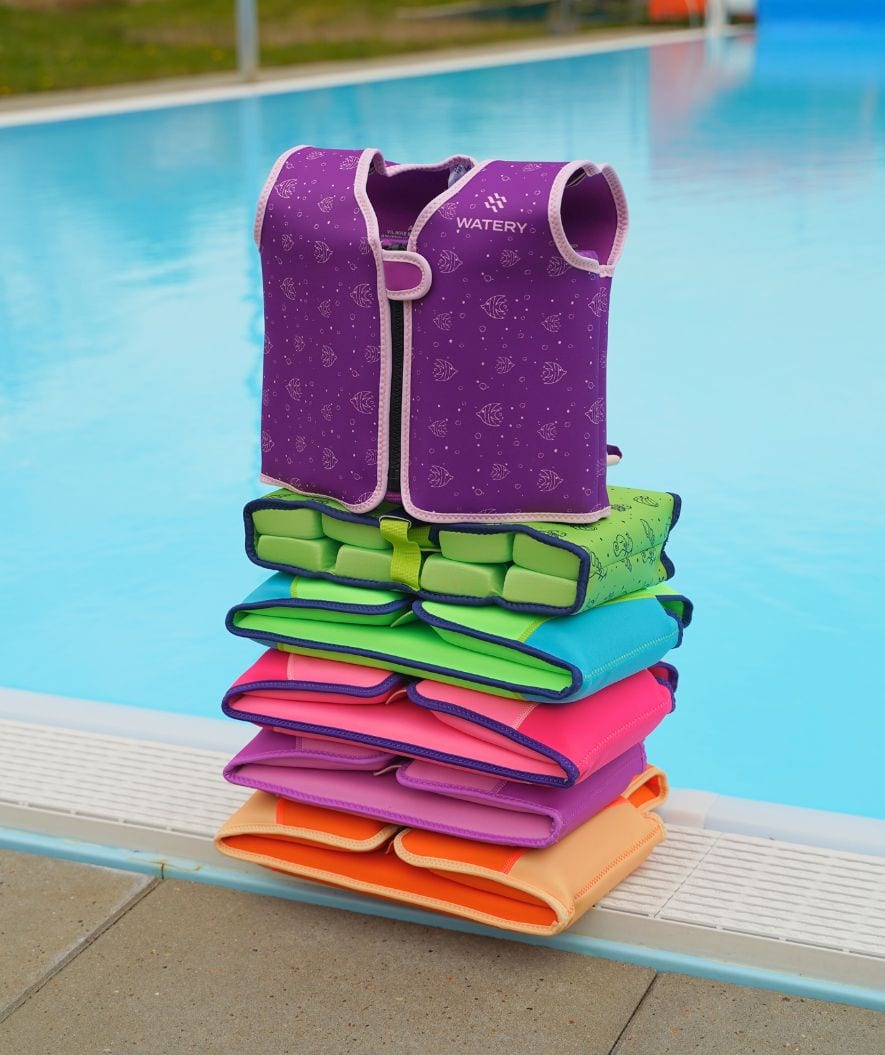 Watery swim vest for kids (1-6) - Splashy - Purple