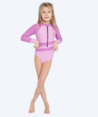 Watery UV-swimsuit for kids - Manami - Atlantic Purple