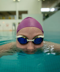 Watery Elite swim goggles - Poseidon Ultra - White/Blue
