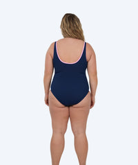 Watery swimsuit for women - Scrylla - Dark Blue/pink