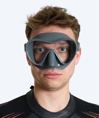 Watery diving mask for adults (from 12 years) - Cliff - Grey
