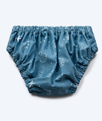 Watery swim nappies for kids - Foss Lining Nappy - Atlantic Blue