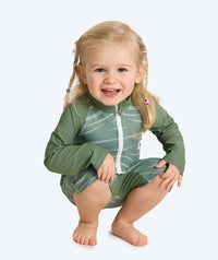 Watery UV-suit for children - Fjord Long Sleeve Rashguard - Green