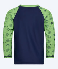 Watery UV shirt for kids - Brandman Long Sleeved Rashguard - Green/blue