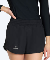 Watery swim shorts for women - Chilton - Black