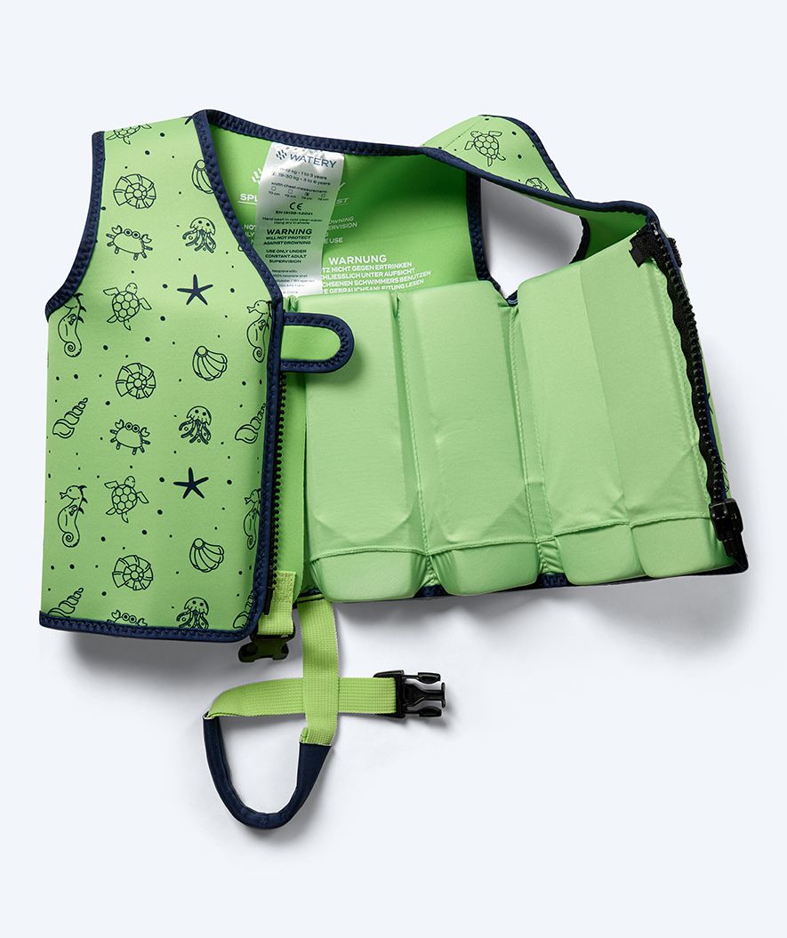 Watery swim vest for kids (1-6) - Splashy - Green