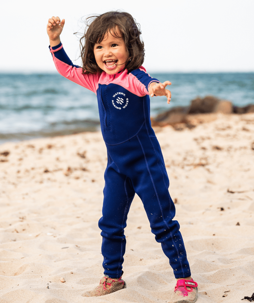 Watery UV wetsuit for kids - Calypso Full-Body - Pink