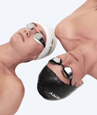 Watery racing swimming goggles - Brooks Mirror - White/silver