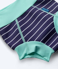 Watery swim nappies for kids - Neoprene Swim Nappy - Turquoise Stripes