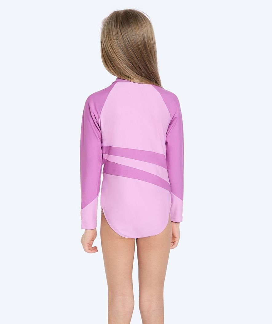 Watery UV-swimsuit for kids - Manami - Atlantic Purple