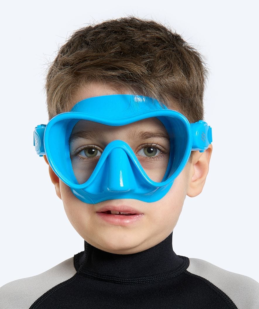 Watery diving mask for kids (4-12) - Cliff - Light blue