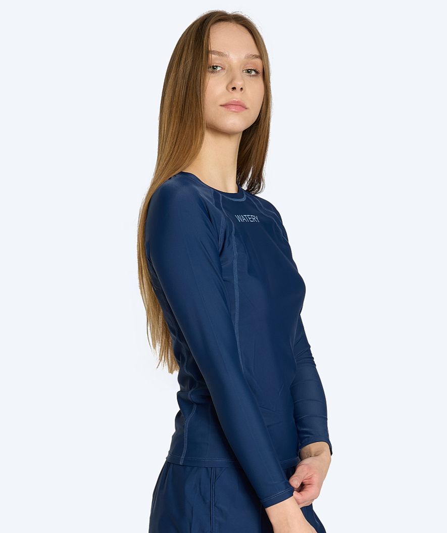 Watery UV-shirt for women - Remington Long Sleeve Rashguard - Dark blue
