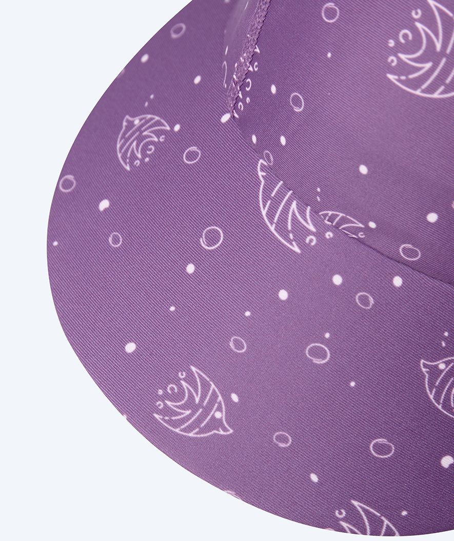 Watery sunhat for kids - Cascade - Purple