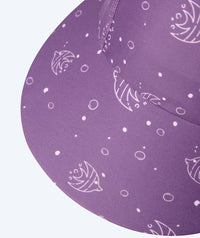 Watery sunhat for kids - Cascade - Purple