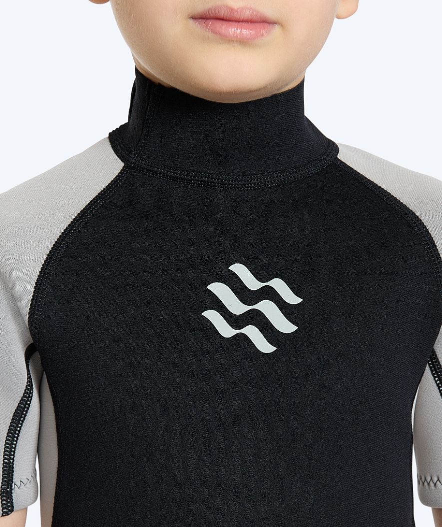 Watery wetsuit for kids - Short Sleeve Duncan (3mm) - Black