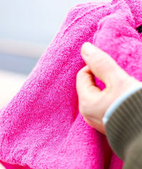 Watery bathing poncho for adults - Cotton - Pink