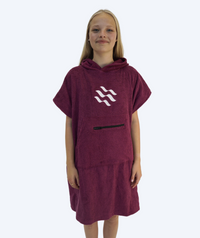 Watery bathing poncho for junior (6-15) - Cotton - Purple