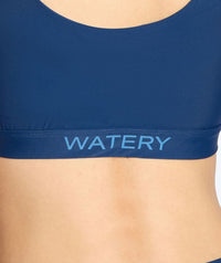 Watery bikini top for women - Remington - Dark blue