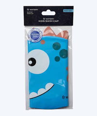 Watery swim cap for kids - Dashers - Dino (Light Blue)