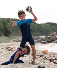 Watery UV wetsuit for kids - Calypso Long Sleeved - Blue/dark blue