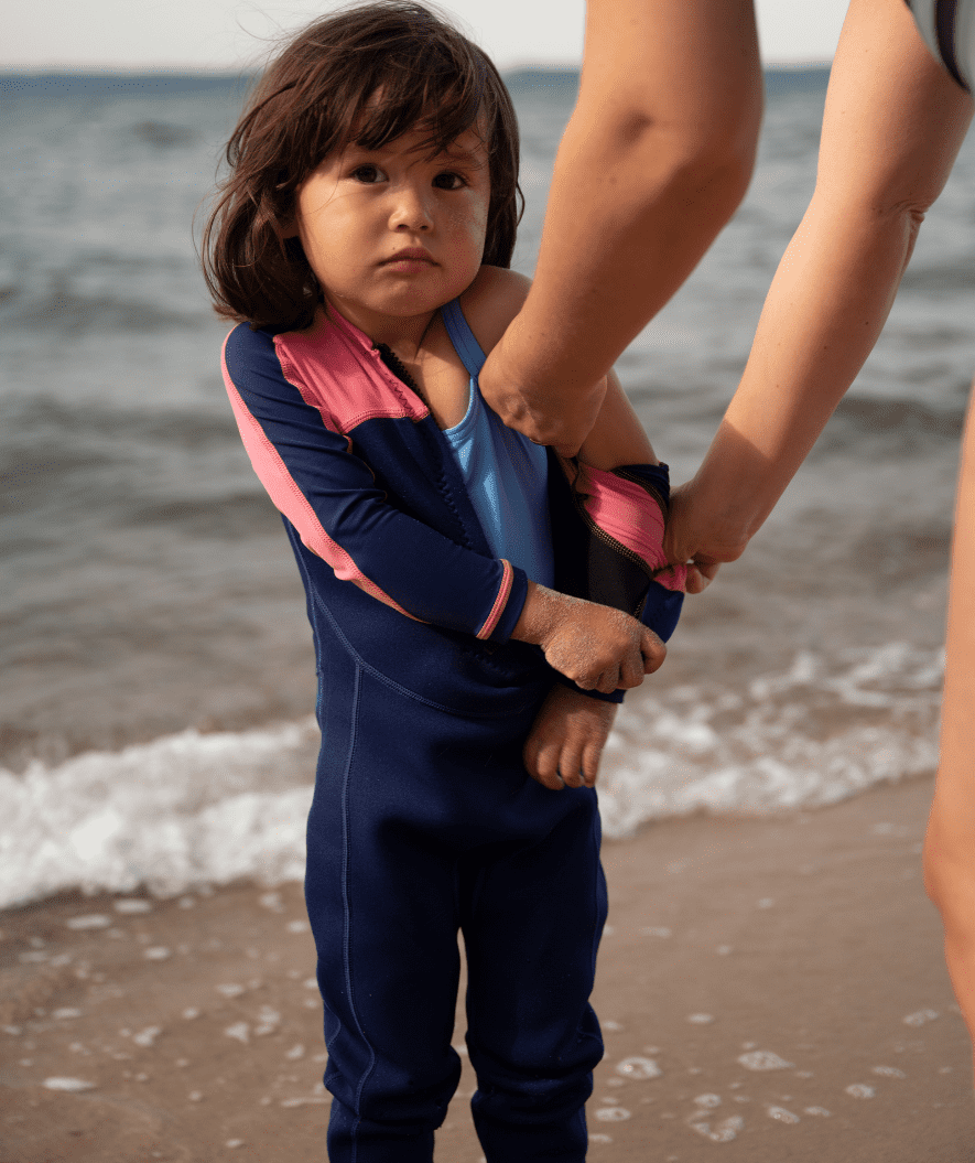 Watery UV wetsuit for kids - Calypso Full-Body - Pink