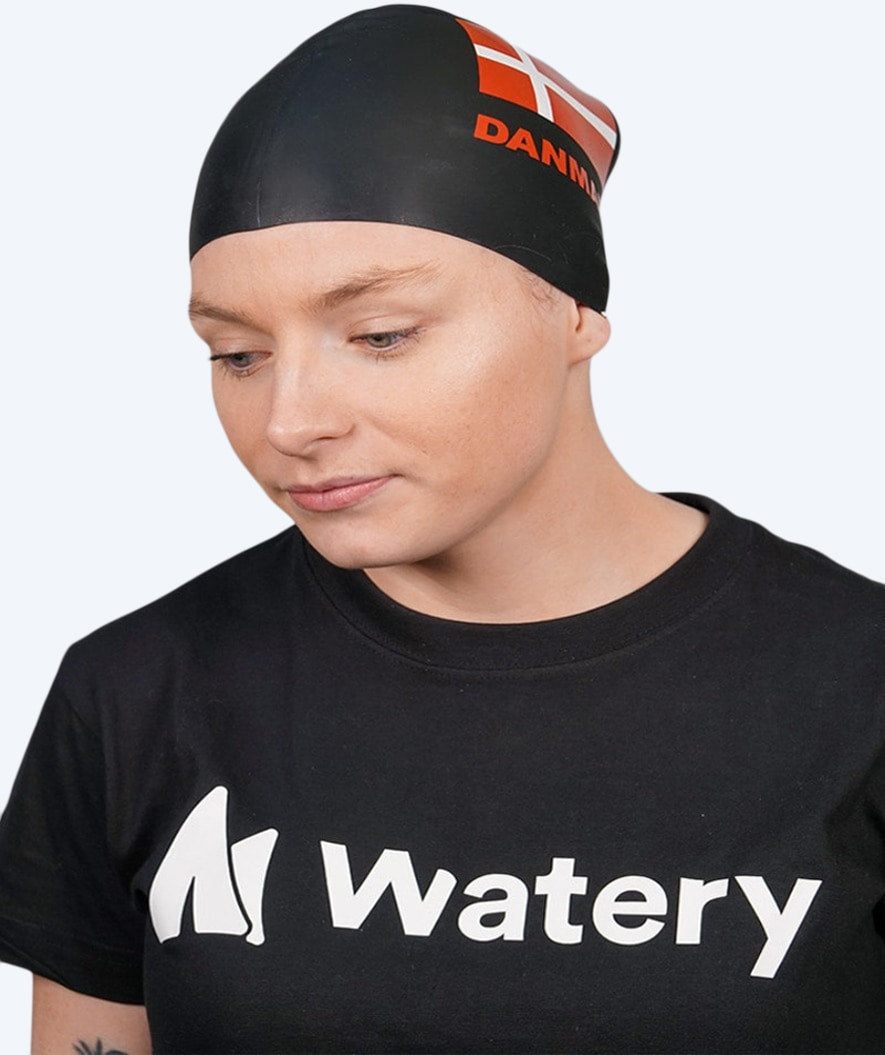 Watery swim cap - Denmark - Black