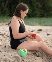 Watery padded swimsuit for women - Mystique Stripes - Dark Blue