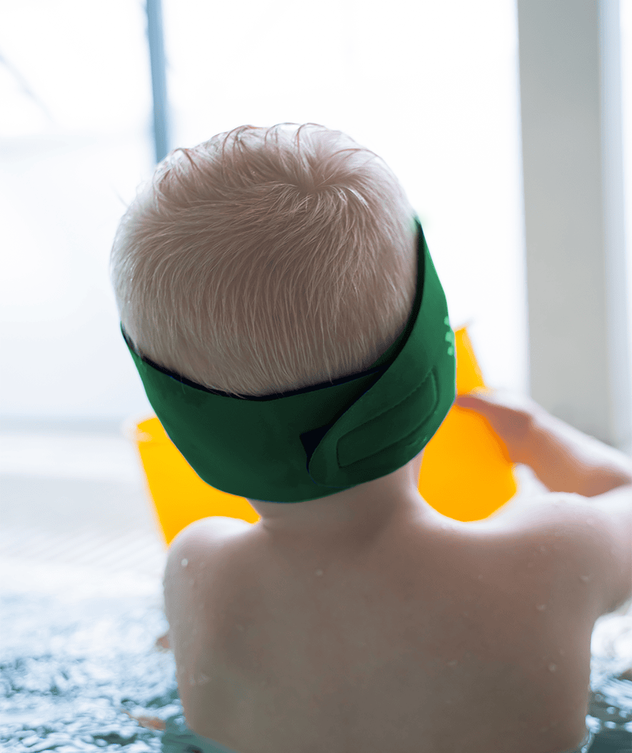 Watery earband for kids - Raider - Green